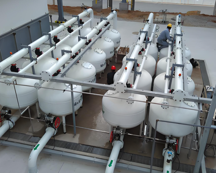 砂濾器設備應用現場